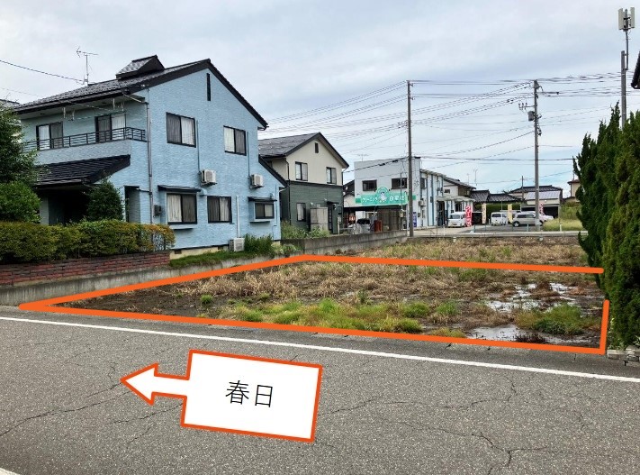 柏崎市藤元町土地　７５０万円　約8０坪　B区画（南側）